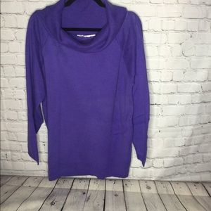 Sweater purple size is one size 6-18